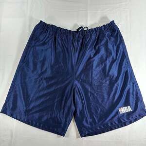 Vibrage NBA Elevation Men's Navy Blue Mesh Basketball Shorts Size 2XL Y2K